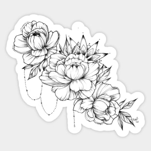 Peonies Sticker